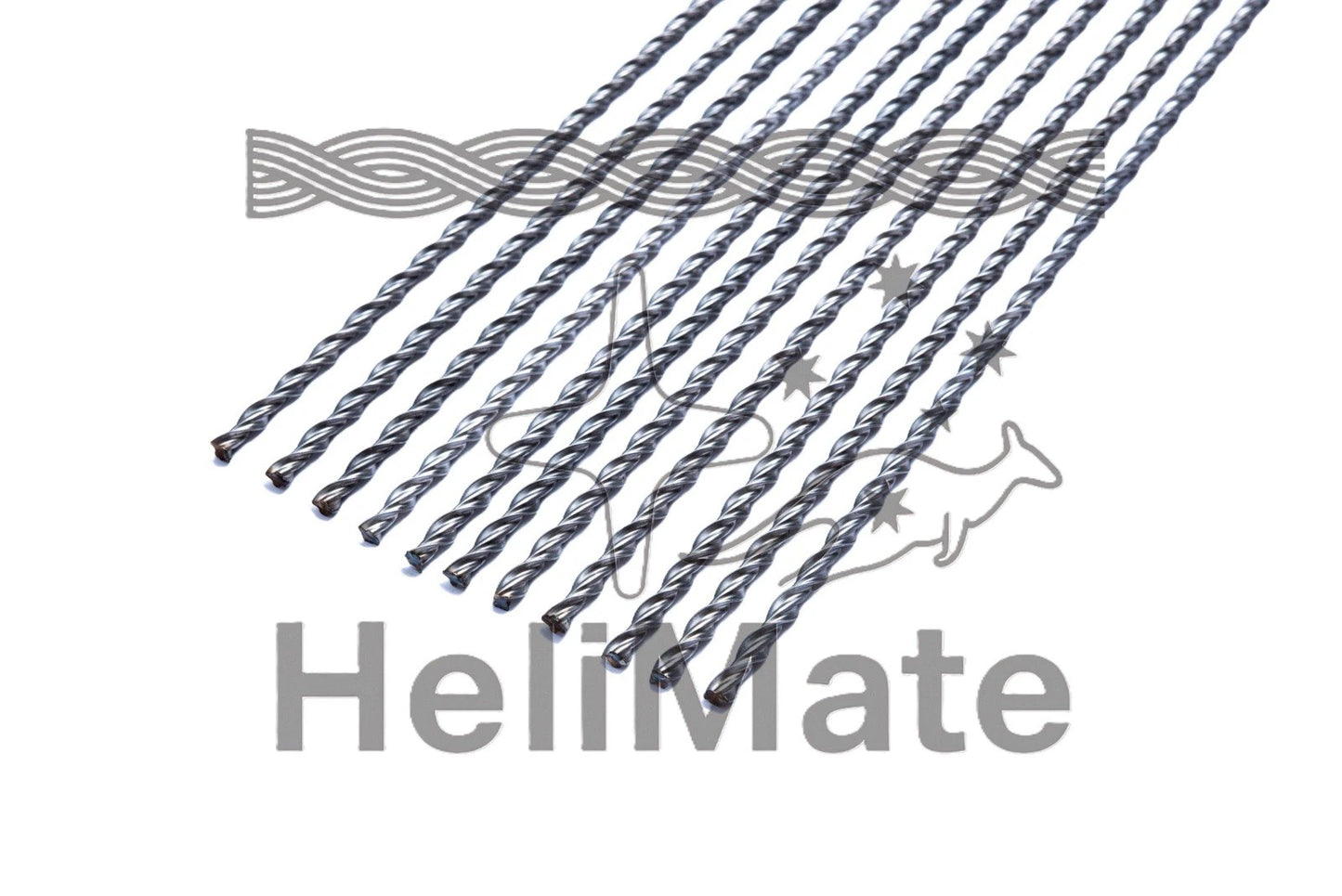 20 Pack Helical Bar , HeliMate 6mmx1000mm 316 grade Australian Made HeliFix