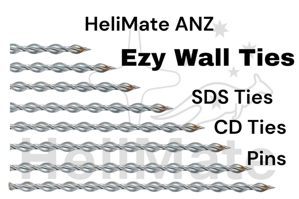 HeliMate’s Remedial Wall Tie 8mm x 155mm, CD Ties, Brick Ties, Cavity Ties, Reinforcement Ties, 316 Wall connectors