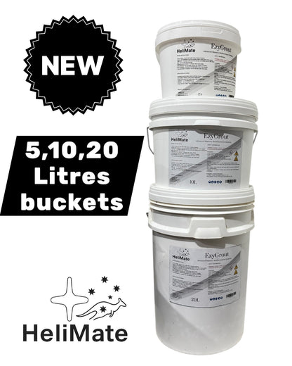EzyGrout – 20 Litre Bucket of Premium Cementitious Grout - HeliMate AUS/NZ