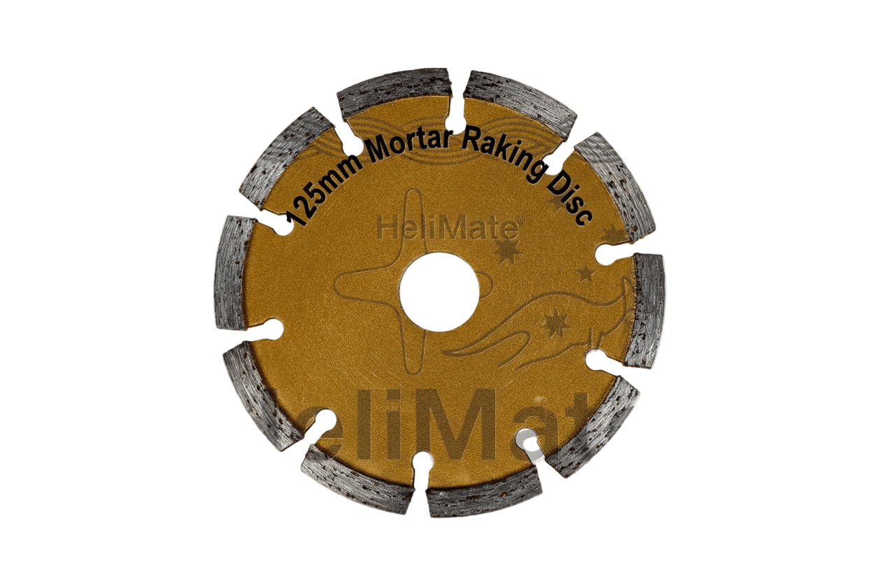 Thick Mortar Raking Disc 7mm Thick – Masonry Mortar Removal Wheel for Brick, Block & Concrete | Crack Stitching & Repointing Tool - HeliMate AUS/NZ