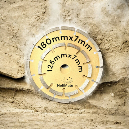 Thick Mortar Raking Disc 7mm Thick – Masonry Mortar Removal Wheel for Brick, Block & Concrete | Crack Stitching & Repointing Tool - HeliMate AUS/NZ